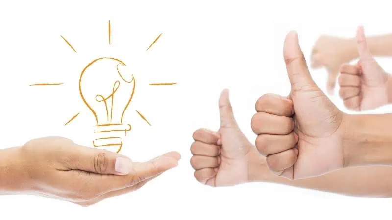 Give positive feedback