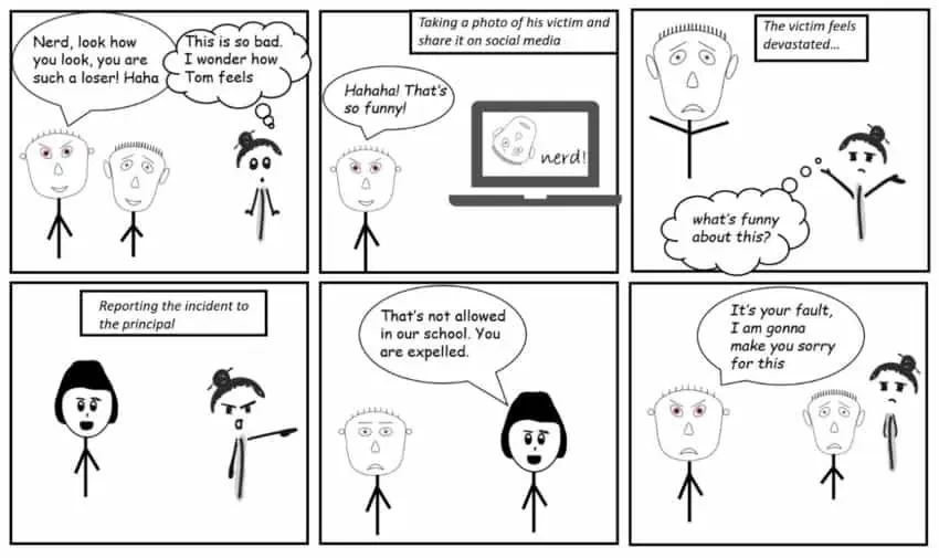cyberbullying comic strip