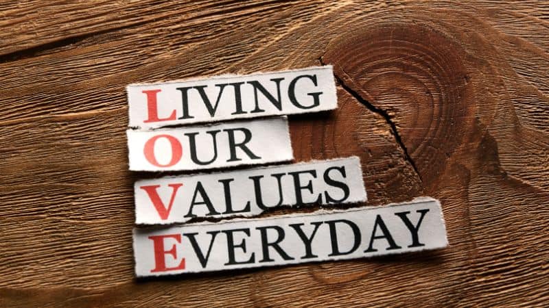 living our values