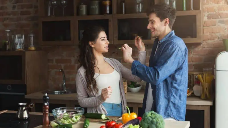 Eat healthy foods to stay healthy.