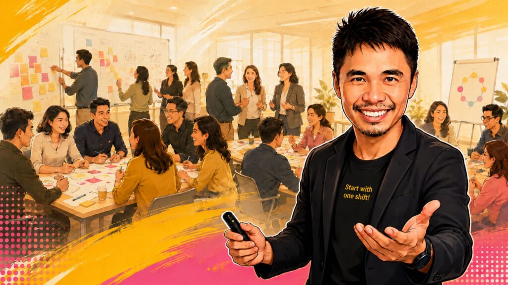 Jef Menguin helping leaders and professionals play to win at work and in business